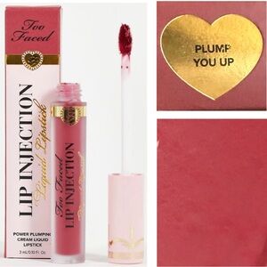 NIB Too Faced Lip Injection Demi-Matte Liquid Lipstick - Big Lip Energy 3mL